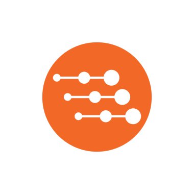 Molekül logo illüstrasyon vektör şablonu