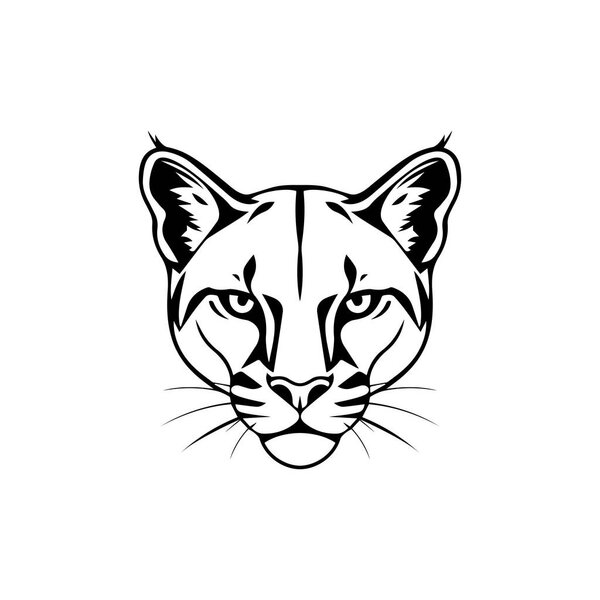 Puma head logo icon vector illustrator template