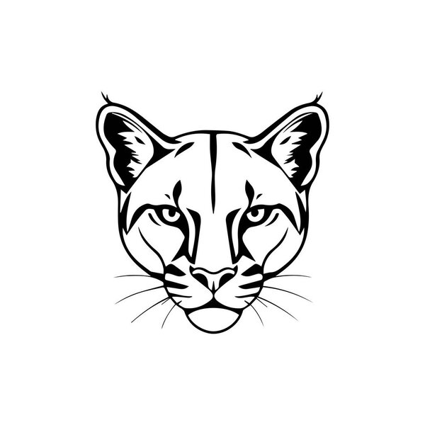 Puma head logo icon vector illustrator template