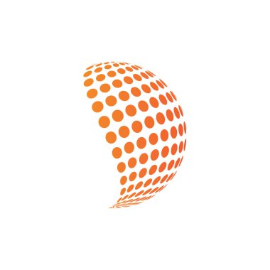 Globe logo vektör tasarımı çizimi