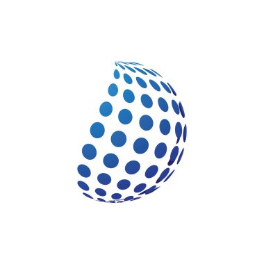 Globe logo vektör tasarımı çizimi