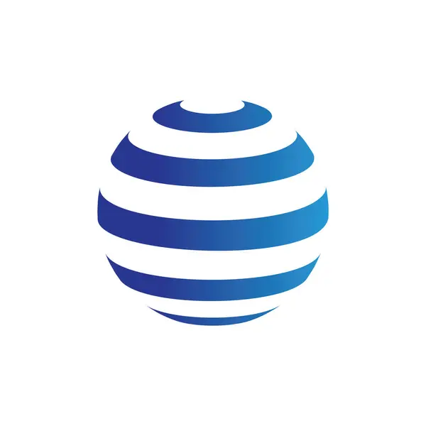 Globe logo vektör tasarımı çizimi