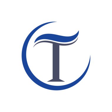 T Harfi Logo Vektörü Sanat Simgeleri ve Grafikleri 