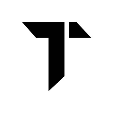 T Harfi Logo Vektörü Sanat Simgeleri ve Grafikleri 