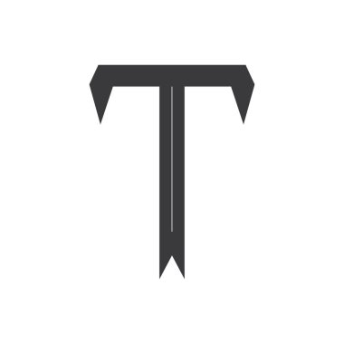 T Harfi Logo Vektörü Sanat Simgeleri ve Grafikleri 