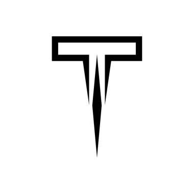 T Harfi Logo Vektörü Sanat Simgeleri ve Grafikleri 