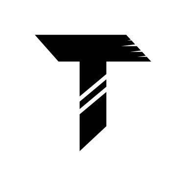 T Harfi Logo Vektörü Sanat Simgeleri ve Grafikleri 