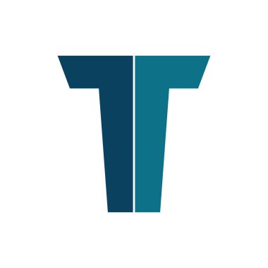 T Harfi Logo Vektörü Sanat Simgeleri ve Grafikleri 