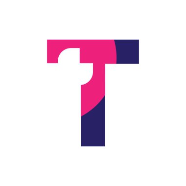 T Harfi Logo Vektörü Sanat Simgeleri ve Grafikleri 