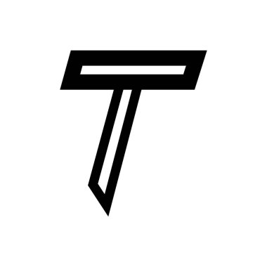 T Harfi Logo Vektörü Sanat Simgeleri ve Grafikleri 