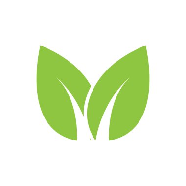 Yaprak Logosu Resimleri Şablon Simgesi Tasarımı