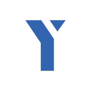 Y Harfi Logo Tasarım Vektörü Grafiği