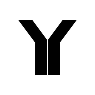 Y Harfi Logo Tasarım Vektörü Grafiği
