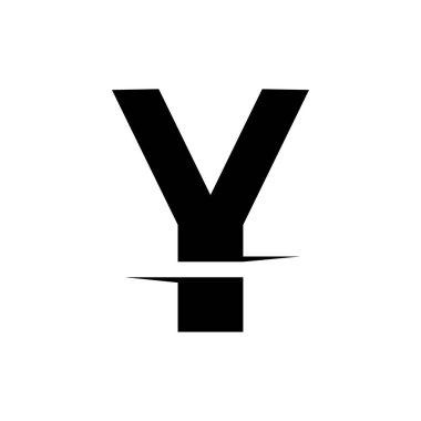 Y Harfi Logo Tasarım Vektörü Grafiği