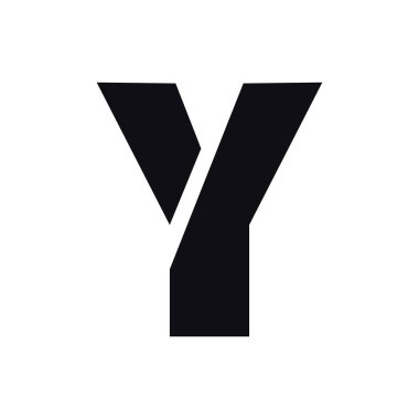 Y Harfi Logo Tasarım Vektörü Grafiği