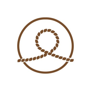 İp Tasarımı Çizim Logosu İllüstrasyonu
