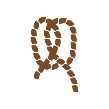 İp Tasarımı Çizim Logosu İllüstrasyonu