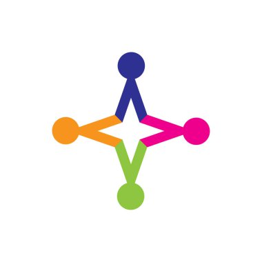 Topluluk Logosu Vektörü Sanat Simgeleri ve Grafikleri 