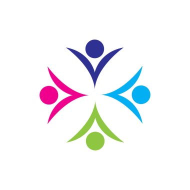 Topluluk Logosu Vektörü Sanat Simgeleri ve Grafikleri 