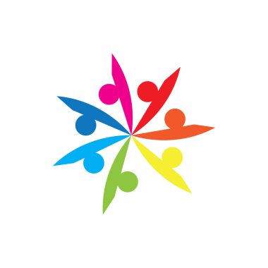 Topluluk Logosu Vektörü Sanat Simgeleri ve Grafikleri 