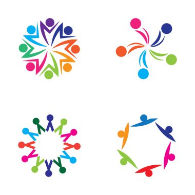 Topluluk Logosu Vektörü Sanat Simgeleri ve Grafikleri 