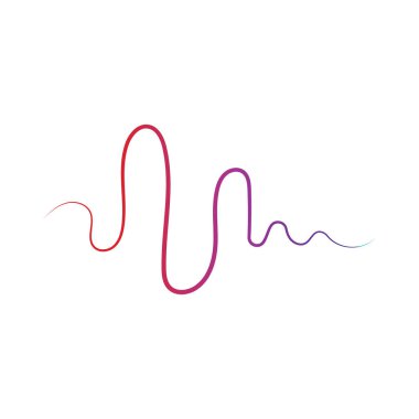 Ses teknolojisi, müzik ses dalgaları vektör illüstrasyonu