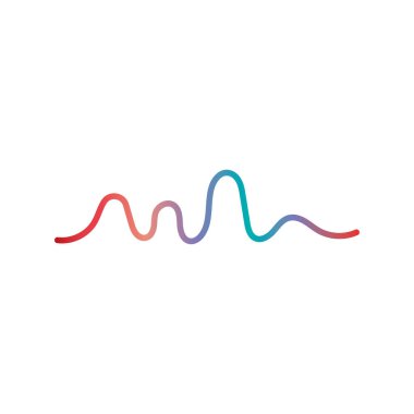 Ses teknolojisi, müzik ses dalgaları vektör illüstrasyonu