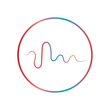 Ses teknolojisi, müzik ses dalgaları vektör illüstrasyonu