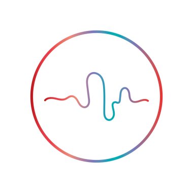 Ses teknolojisi, müzik ses dalgaları vektör illüstrasyonu