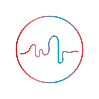 Ses teknolojisi, müzik ses dalgaları vektör illüstrasyonu