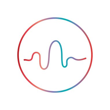 Ses teknolojisi, müzik ses dalgaları vektör illüstrasyonu