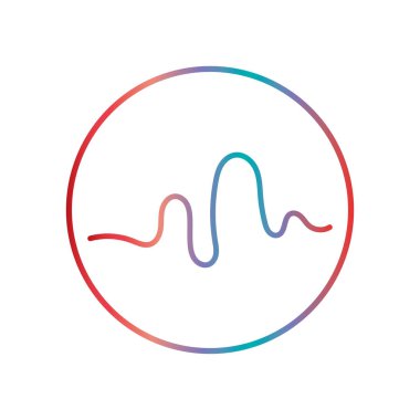 Ses teknolojisi, müzik ses dalgaları vektör illüstrasyonu