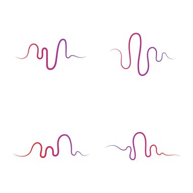 Ses teknolojisi, müzik ses dalgaları vektör illüstrasyonu