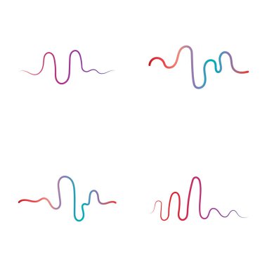 Ses teknolojisi, müzik ses dalgaları vektör illüstrasyonu