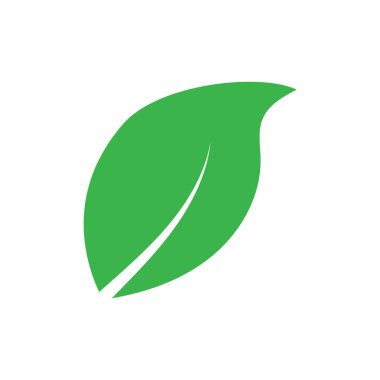 Yaprak grafik tasarım logo şablonu