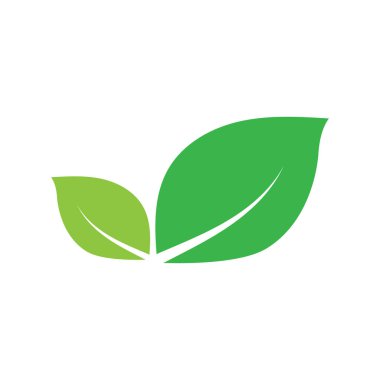 Yaprak grafik tasarım logo şablonu