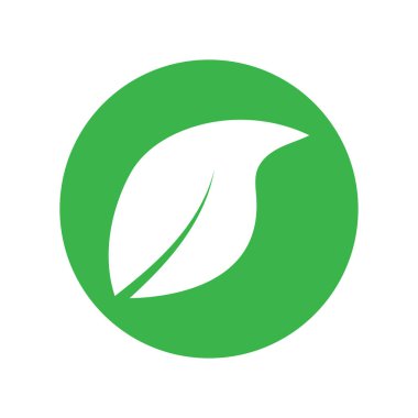 Yaprak grafik tasarım logo şablonu