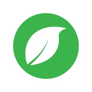 Yaprak grafik tasarım logo şablonu