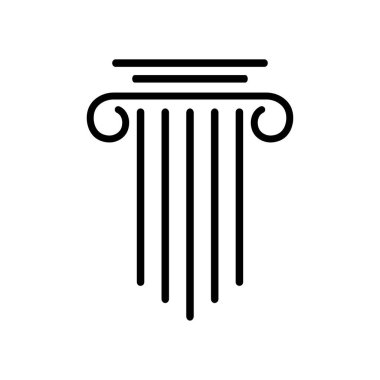 Sütun simgesi vektör illüstrasyon tasarımı