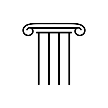 Sütun simgesi vektör illüstrasyon tasarımı
