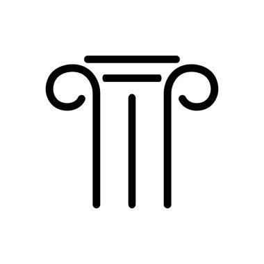 Sütun simgesi vektör illüstrasyon tasarımı