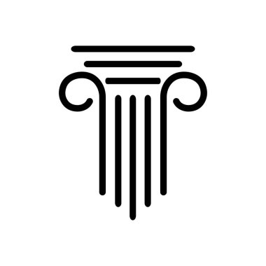 Sütun simgesi vektör illüstrasyon tasarımı