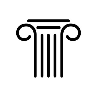 Sütun simgesi vektör illüstrasyon tasarımı