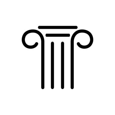 Sütun simgesi vektör illüstrasyon tasarımı