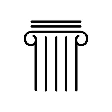 Sütun simgesi vektör illüstrasyon tasarımı