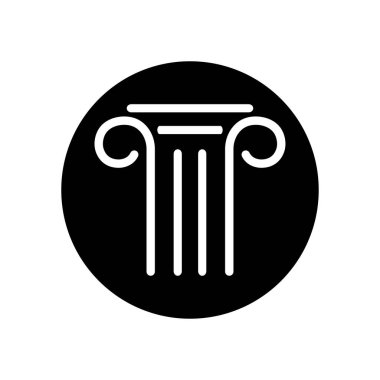 Sütun simgesi vektör illüstrasyon tasarımı