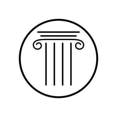 Sütun simgesi vektör illüstrasyon tasarımı