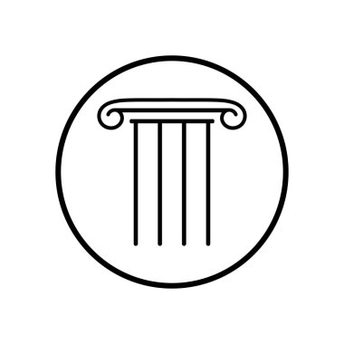 Sütun simgesi vektör illüstrasyon tasarımı