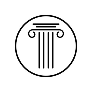 Sütun simgesi vektör illüstrasyon tasarımı