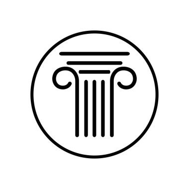 Sütun simgesi vektör illüstrasyon tasarımı